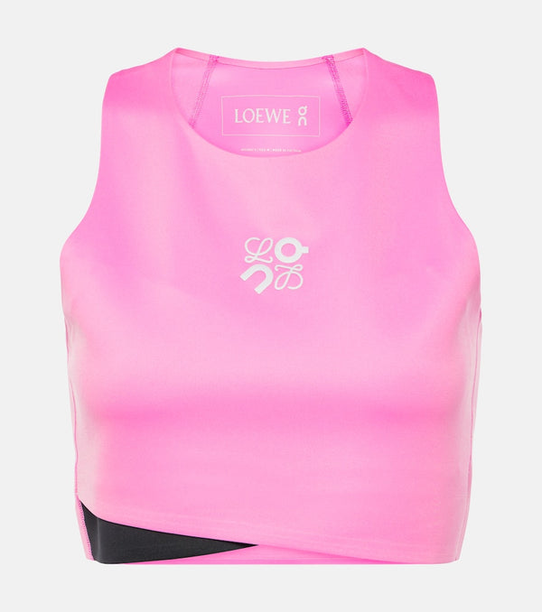 Loewe x On Performance logo crop top