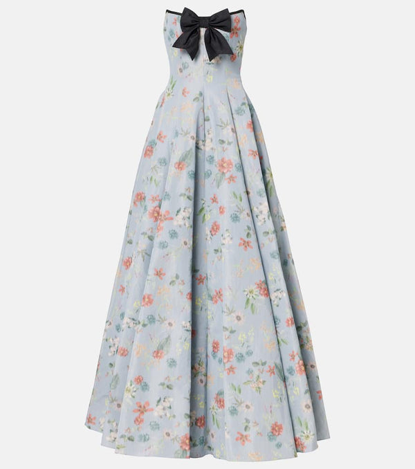 Markarian Laila floral panelled gown