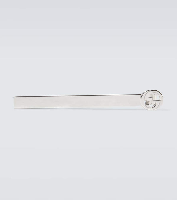 Gucci Interlocking G sterling silver tie bar