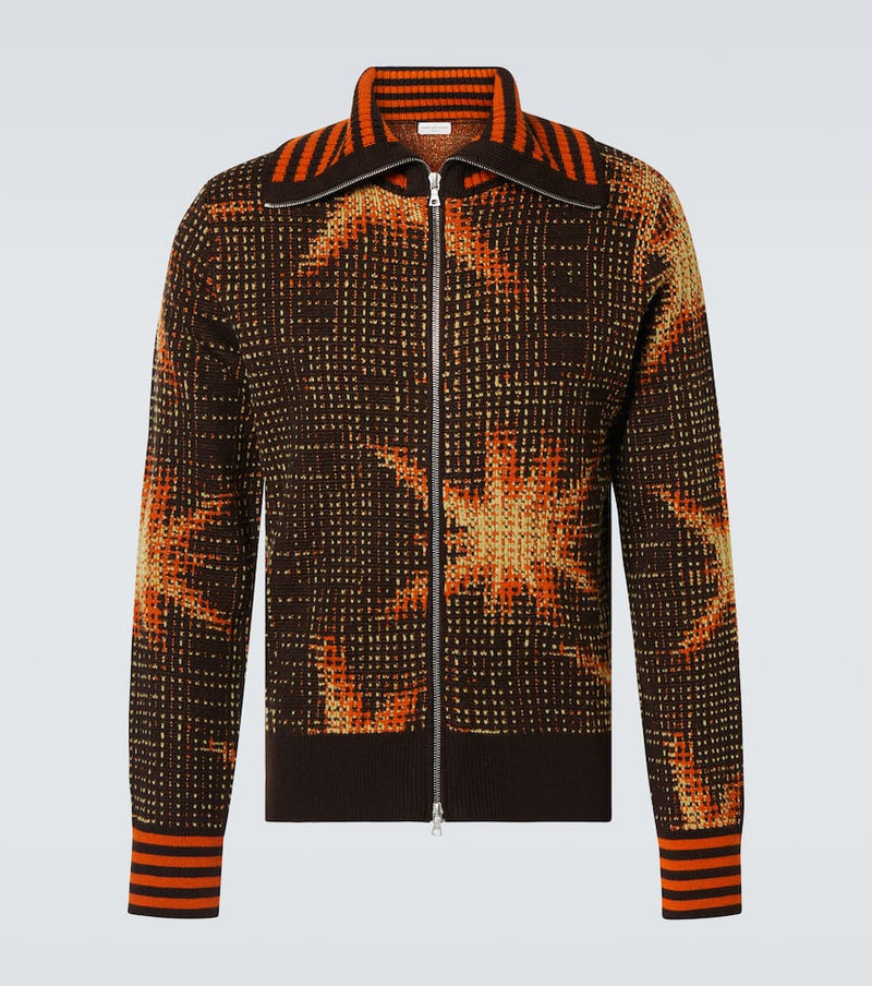 Dries Van Noten Printed wool-blend cardigan