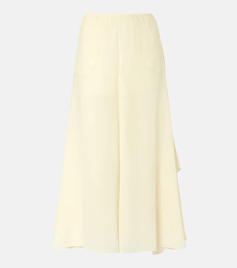 Chloé Mid-rise silk georgette culottes