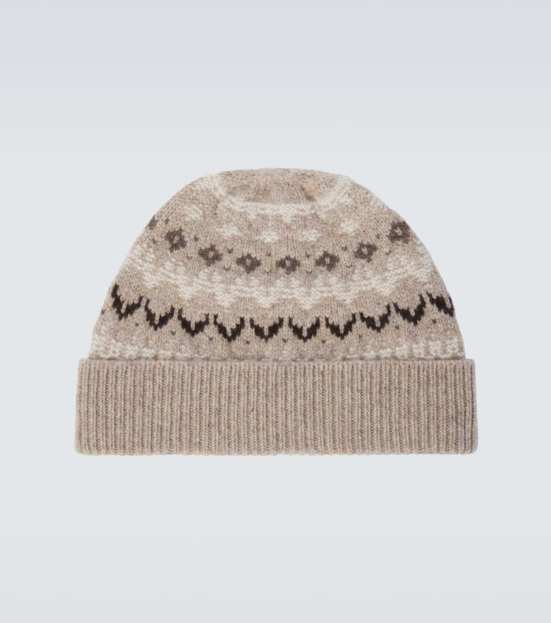 Loro Piana Fair Isle cashmere beanie