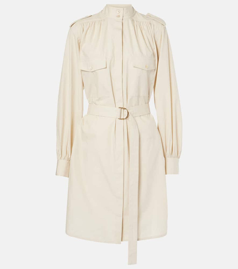 Chloé Belted cotton midi dress