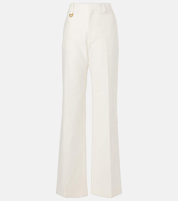 Chloé High-rise cotton straight pants