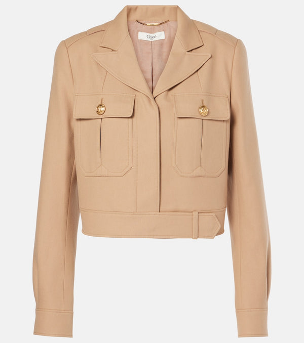 Chloé Cropped cotton jacket