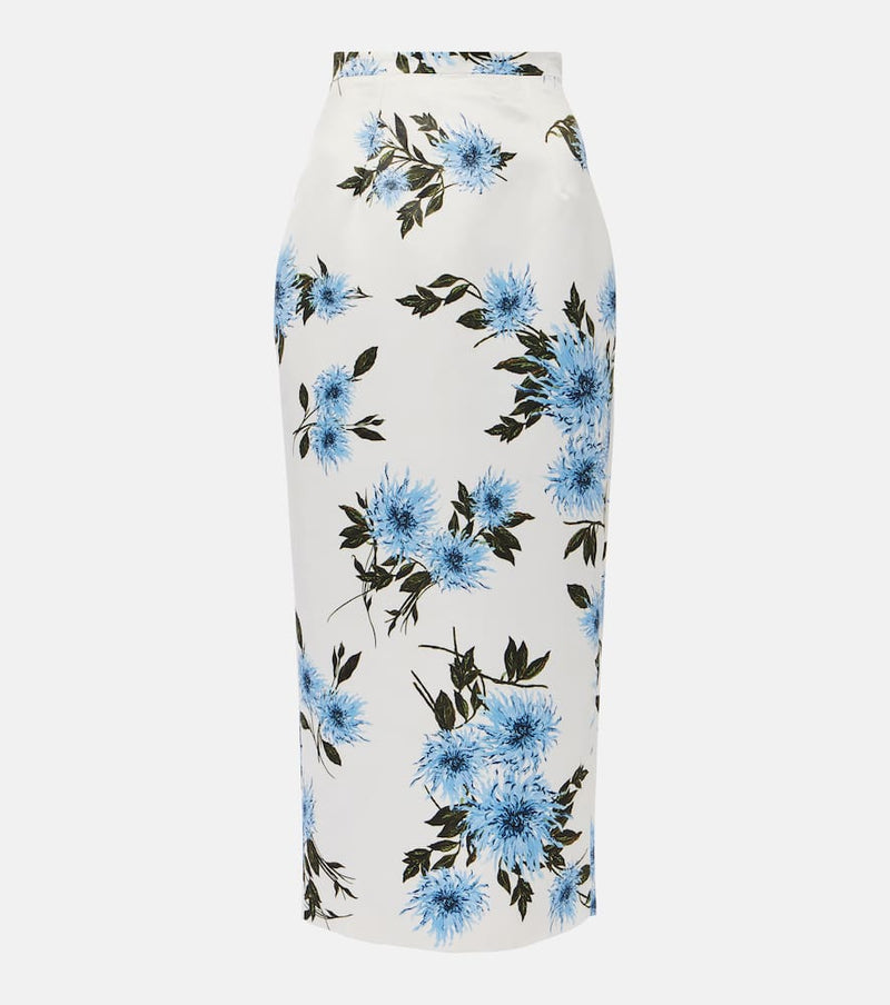 Emilia Wickstead Lorelei floral midi skirt