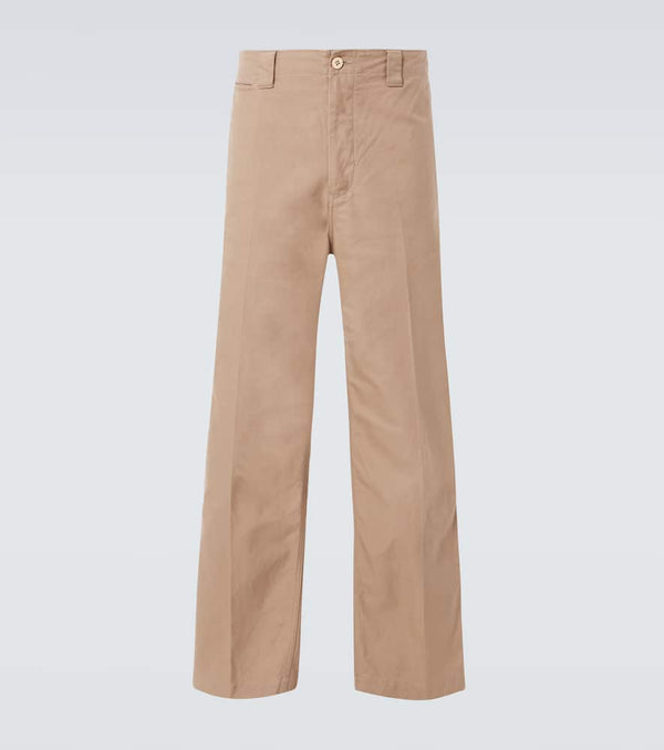 Visvim High-rise cotton chinos