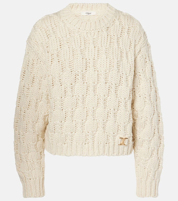 Chloé Wool, silk, and cashmere sweater