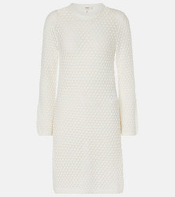 Chloé Waffle-knit cotton sweater dress