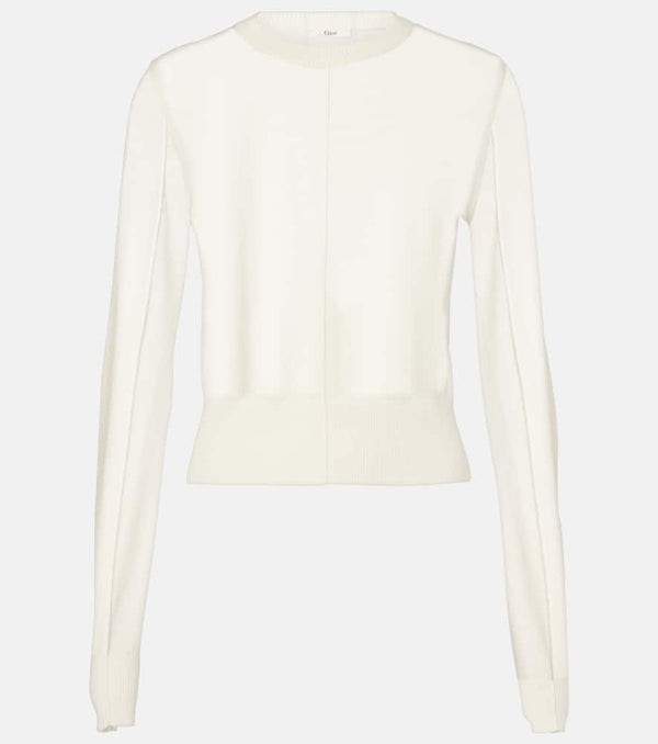 Chloé Cropped wool sweater