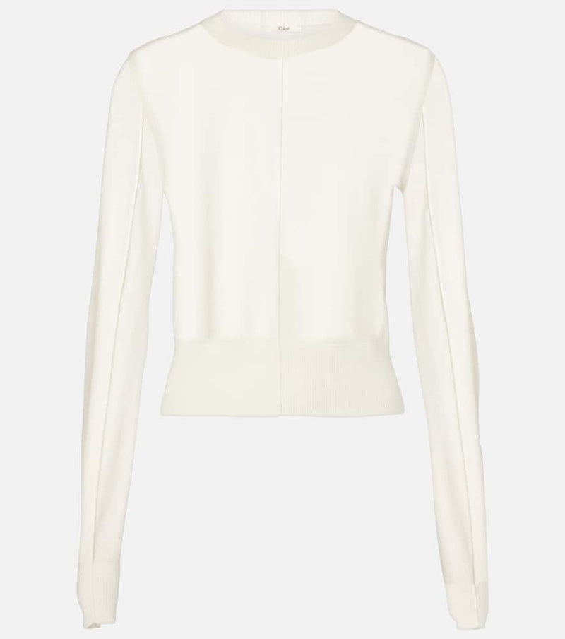 Chloé Cropped wool sweater