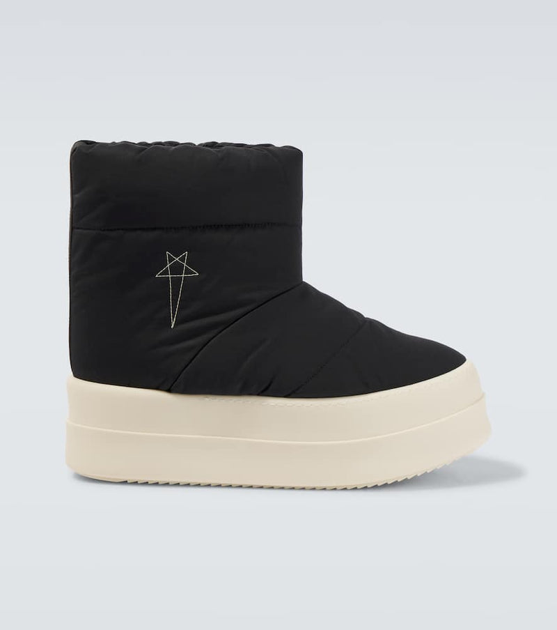Rick Owens Mega Bumper Lunar Biker Boots Black