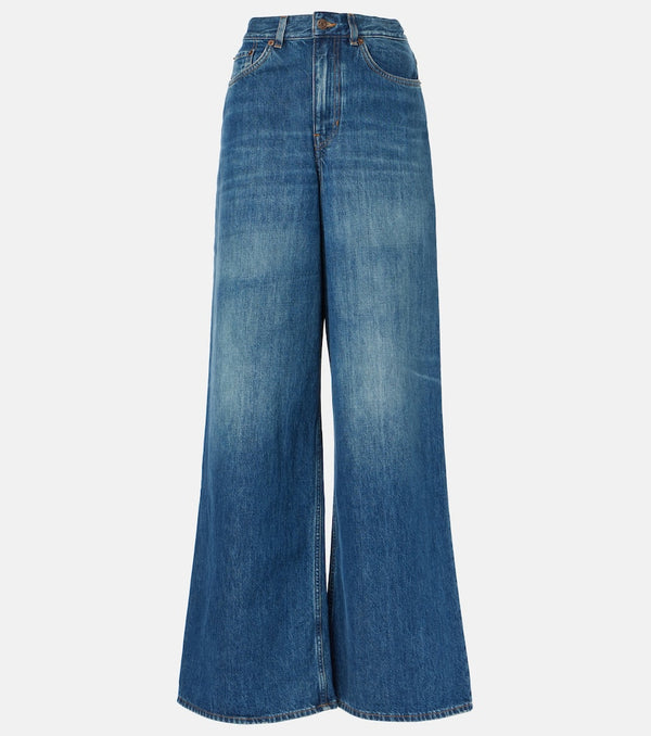 Chloé High-rise wide-leg jeans