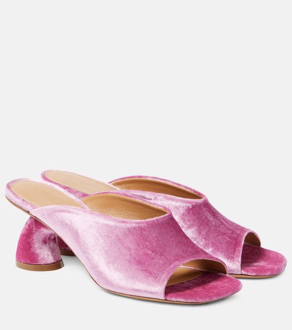 Dries Van Noten 65 velvet mules