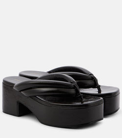 Dries Van Noten Leather platform sandals