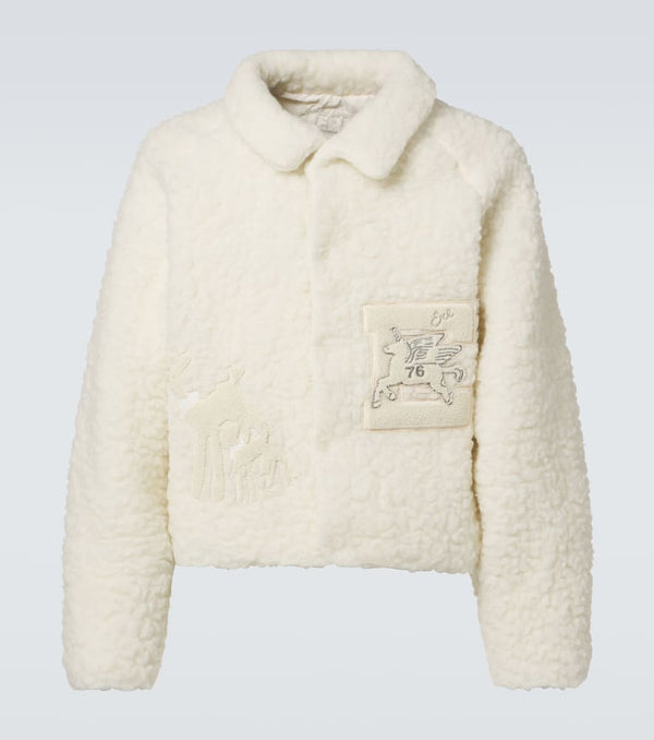 ERL Patch-appliqué faux shearling jacket