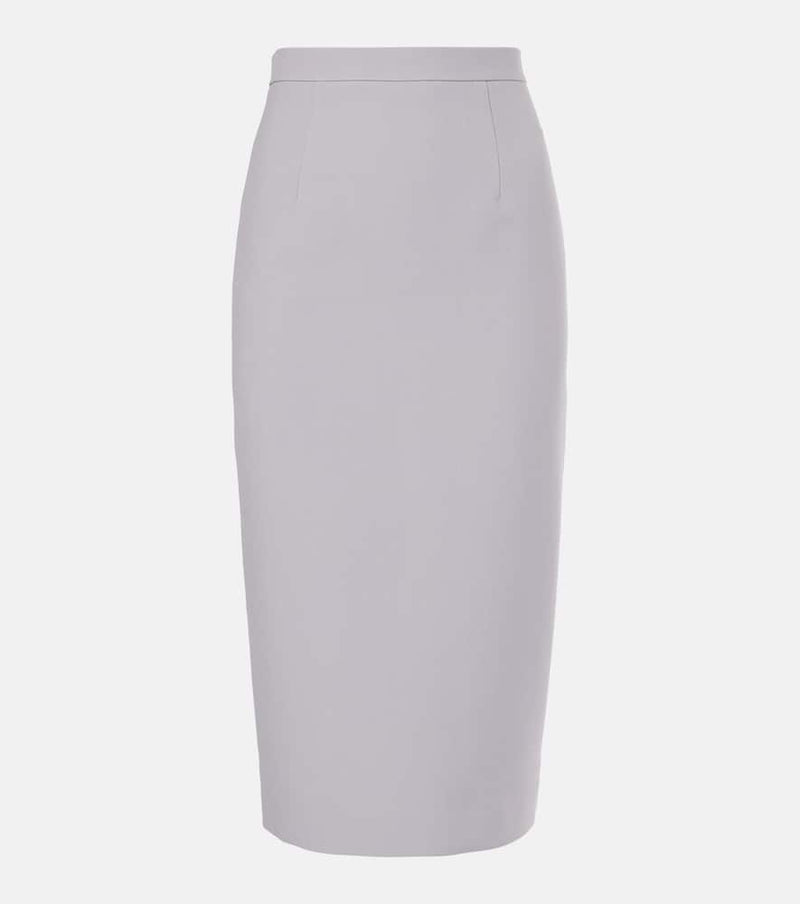 Roland Mouret Crêpe midi skirt