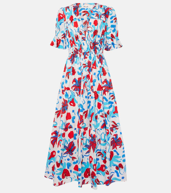 Diane von Furstenberg Avery floral cotton-blend maxi dress