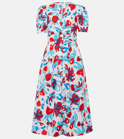 Diane von Furstenberg Heather floral cotton-blend midi dress