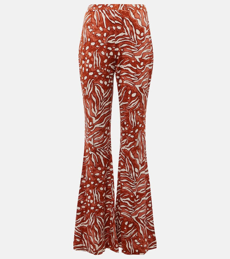 Diane von Furstenberg Brooklyn jersey flared pants