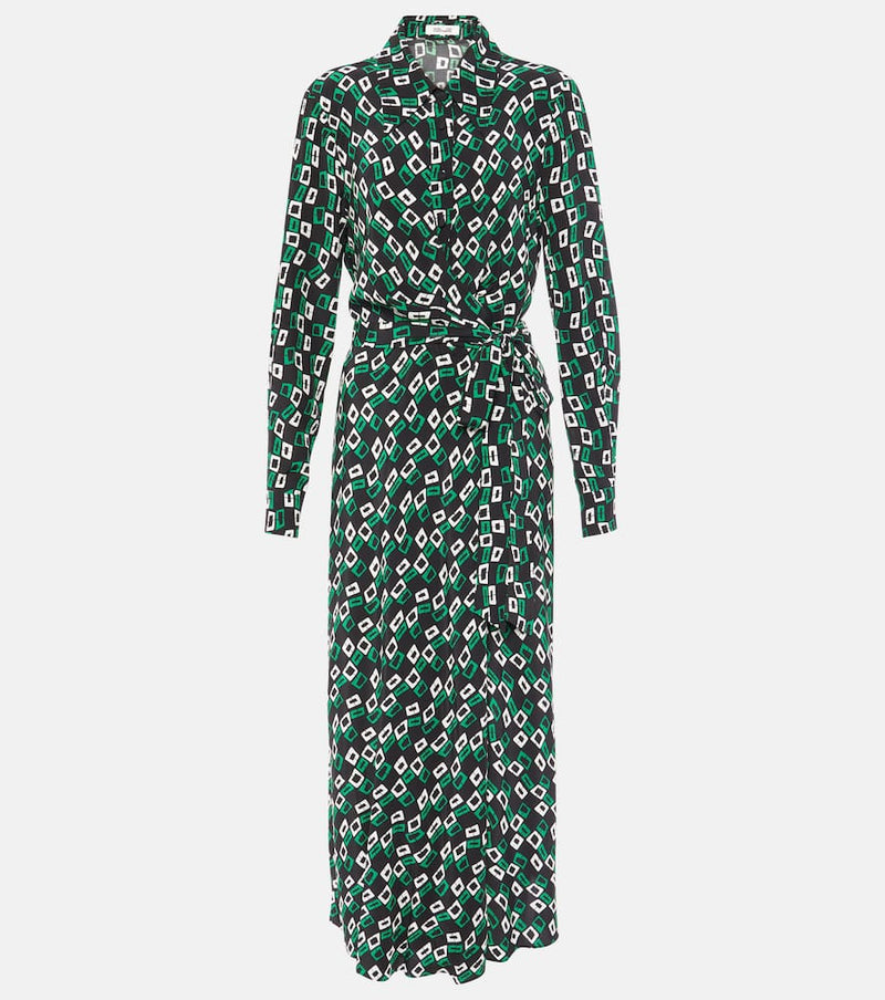 Diane von Furstenberg Tori printed crêpe wrap dress