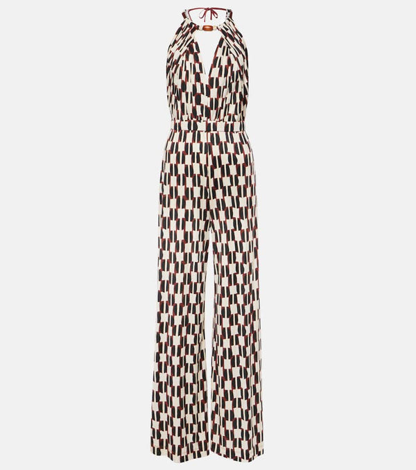 Diane von Furstenberg Tai printed halterneck jumpsuit