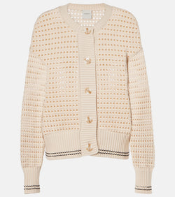 Varley Kris open-knit cotton cardigan