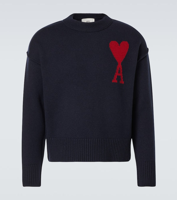 Ami Paris Ami de Caur virgin wool sweater