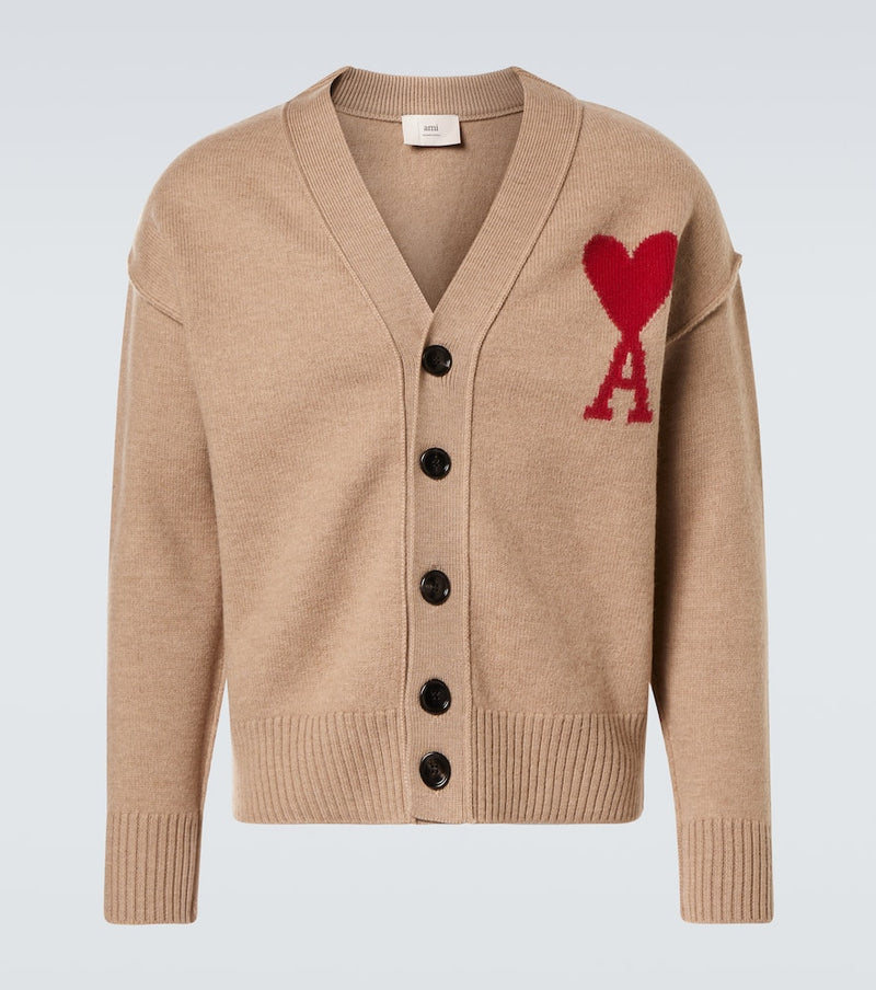 Ami Paris Ami De Cour wool cardigan