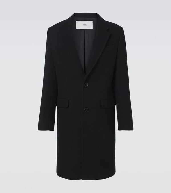 Ami Paris Single-breasted wool coat