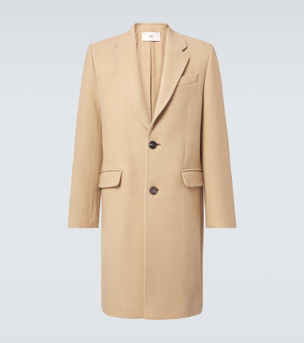 Ami Paris Single-breasted wool coat