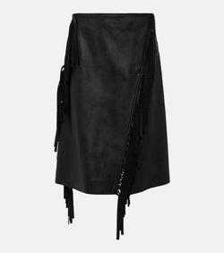 Stella McCartney Alter mat faux leather midi skirt