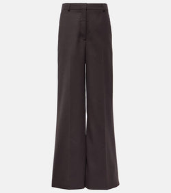 Stella McCartney High-rise wool wide-leg pants