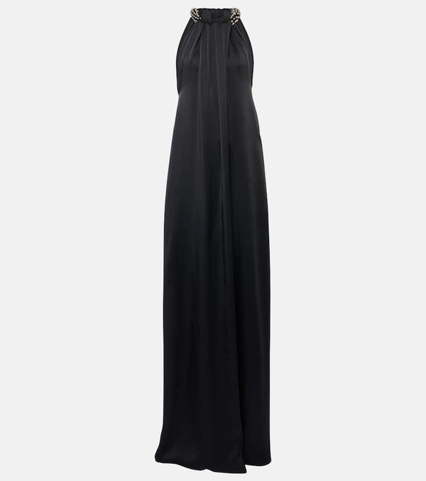 Stella McCartney Embroidered halterneck gown