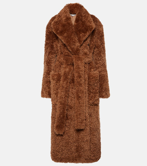 Stella McCartney Faux fur wrap coat