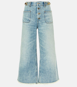 Stella McCartney High-rise cropped flared jeans