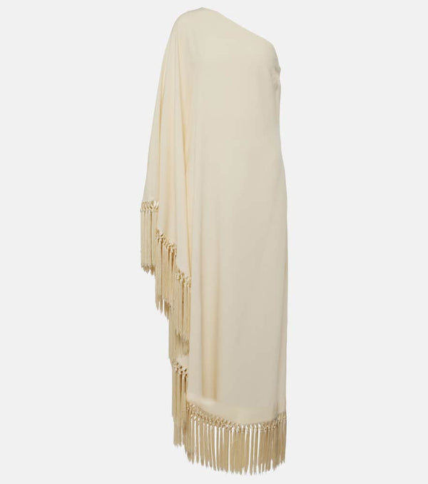 Taller Marmo Arno fringed crêpe cady maxi dress