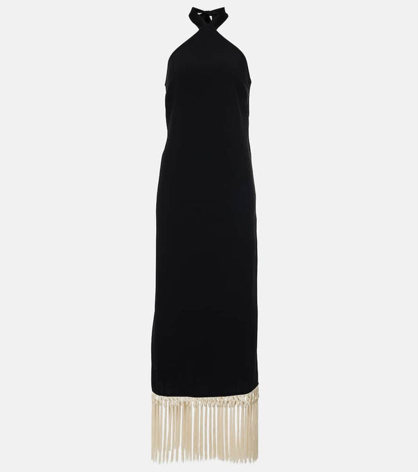 Taller Marmo Nina fringed crêpe cady midi dress