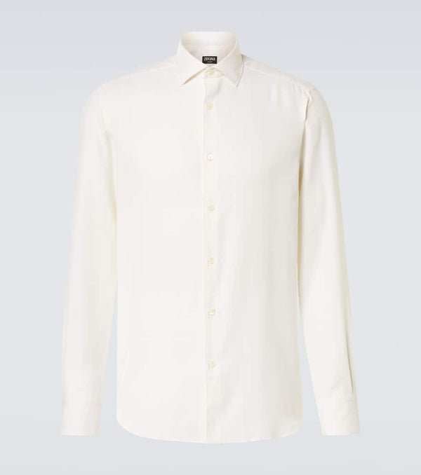 Zegna Cashco cotton and cashmere shirt