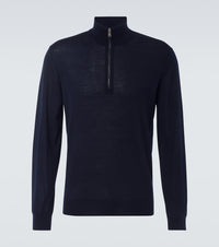 Zegna Wool half-zip sweater