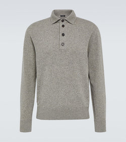 Zegna Wool and cashmere polo sweater