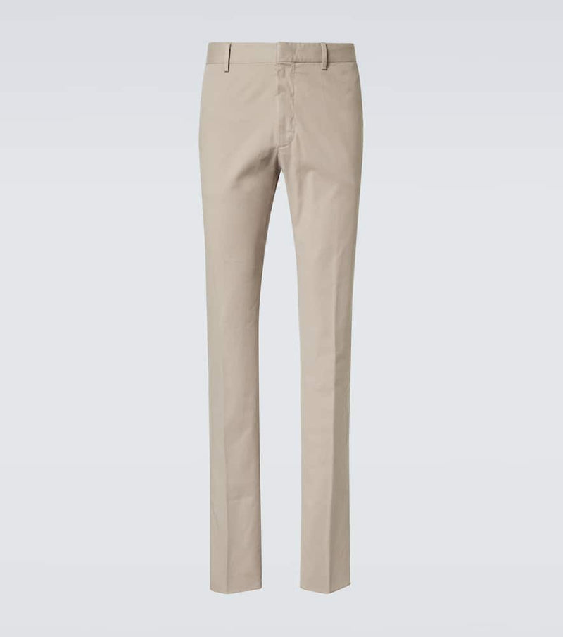 Zegna Cotton-blend straight pants