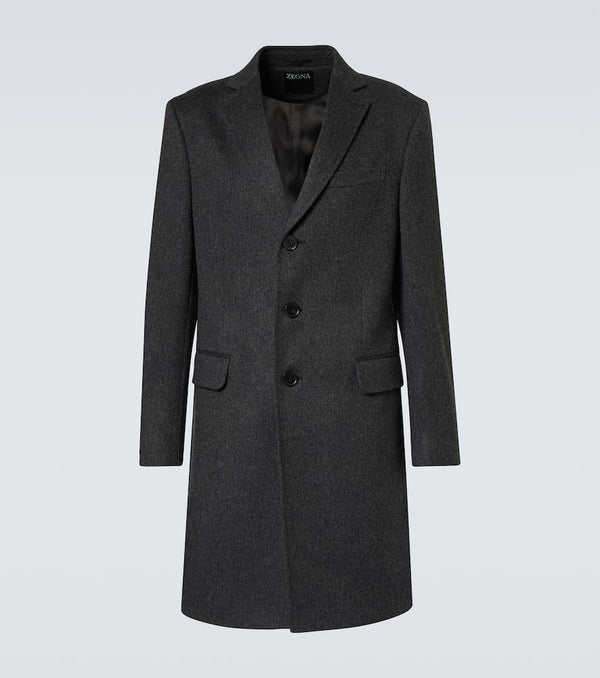 Zegna Wool and cashmere-blend coat