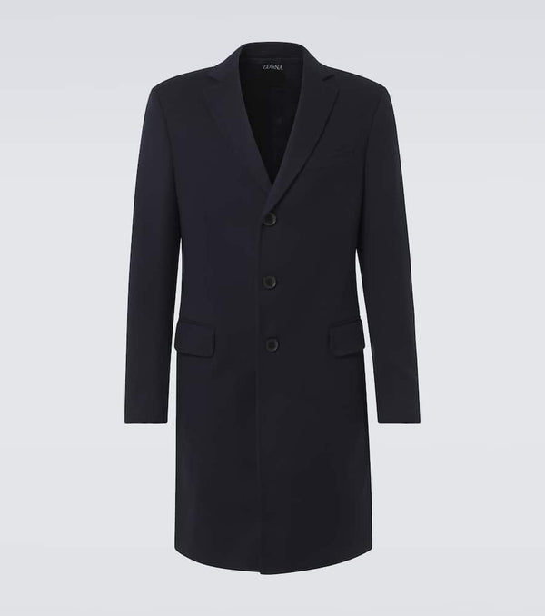 Zegna Wool and cashmere-blend overcoat