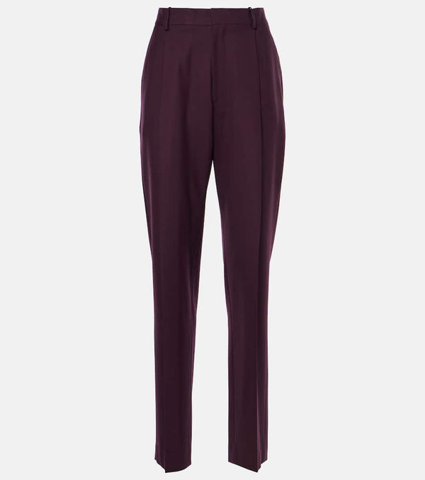 Victoria Beckham Asymmetric wool-blend chinos