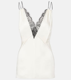 Victoria Beckham Lace-trimmed camisole