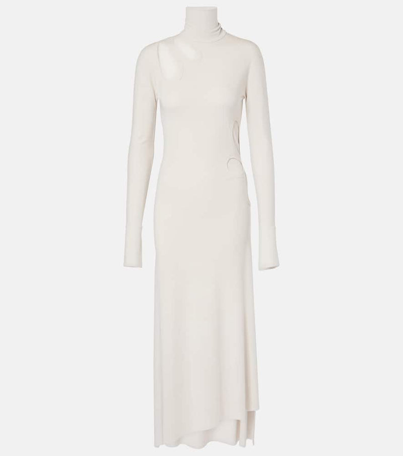 Victoria Beckham Cutout jersey midi dress