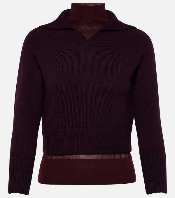 Victoria Beckham Layered wool sweater