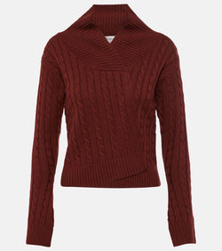 Victoria Beckham Cable-knit wool cardigan