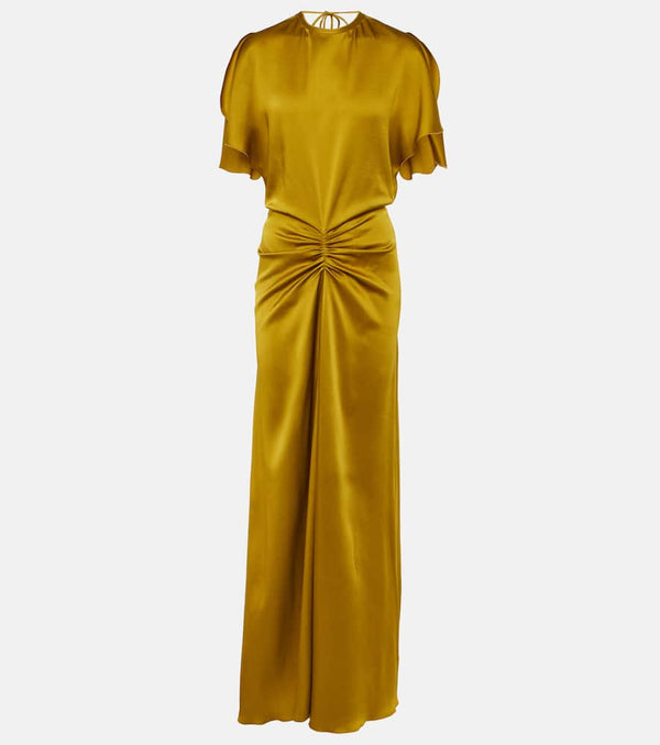 Victoria Beckham Gathered satin gown